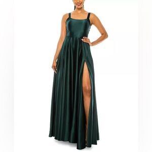 B DARLIN Juniors' Open-Back Gown, evening dress hunter size 3/4